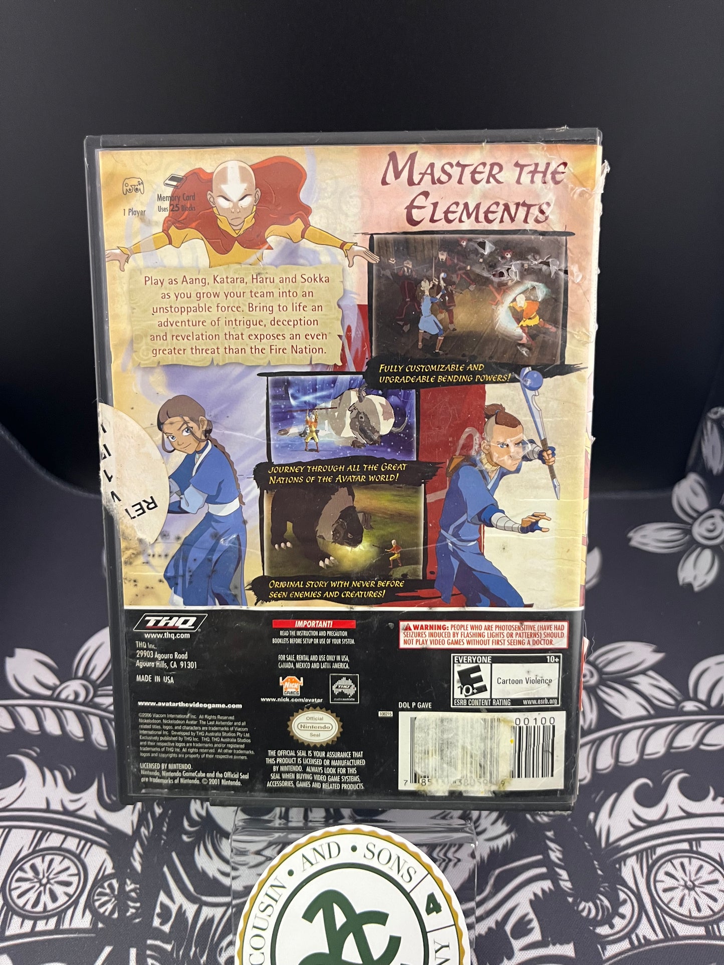 Avatar The Last Airbender GameCube No Manual