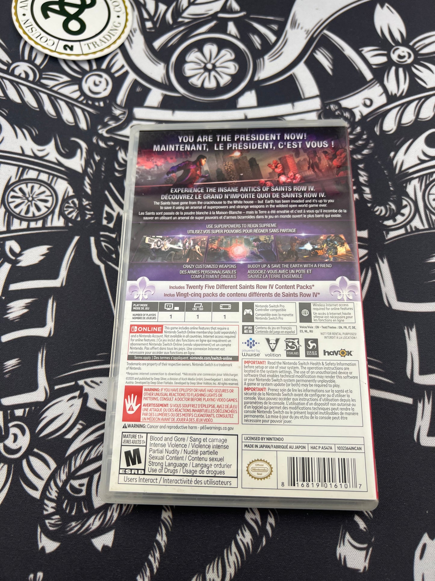 Saints Row IV Switch CIB