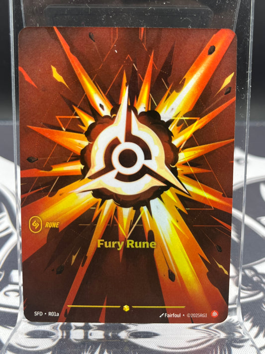 Riftbound TCG - Fury Rune (Alternate Art) - R01a - Spiritforged English NM