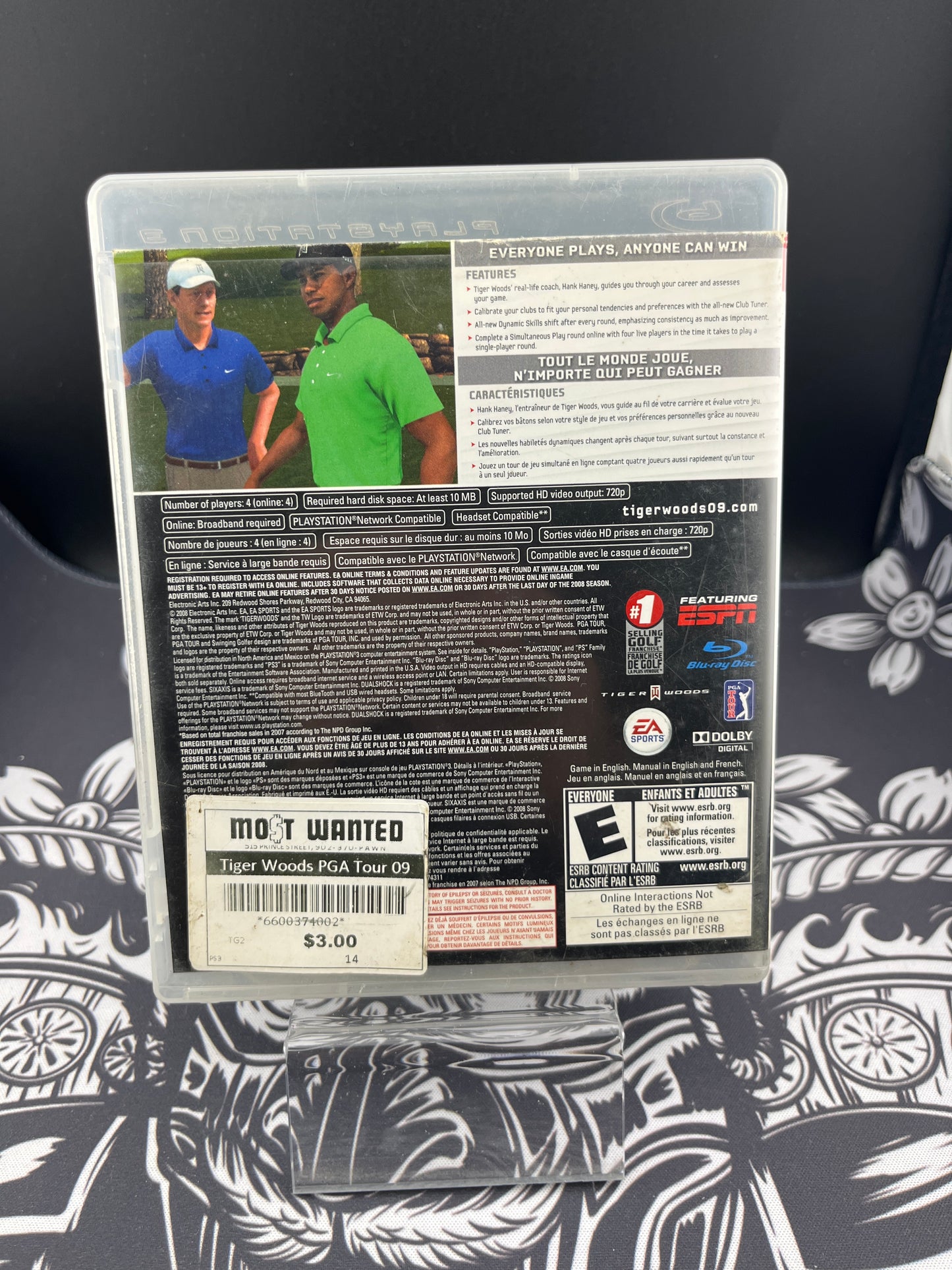 Tiger Woods PGA Tour 09 PS3 CIB