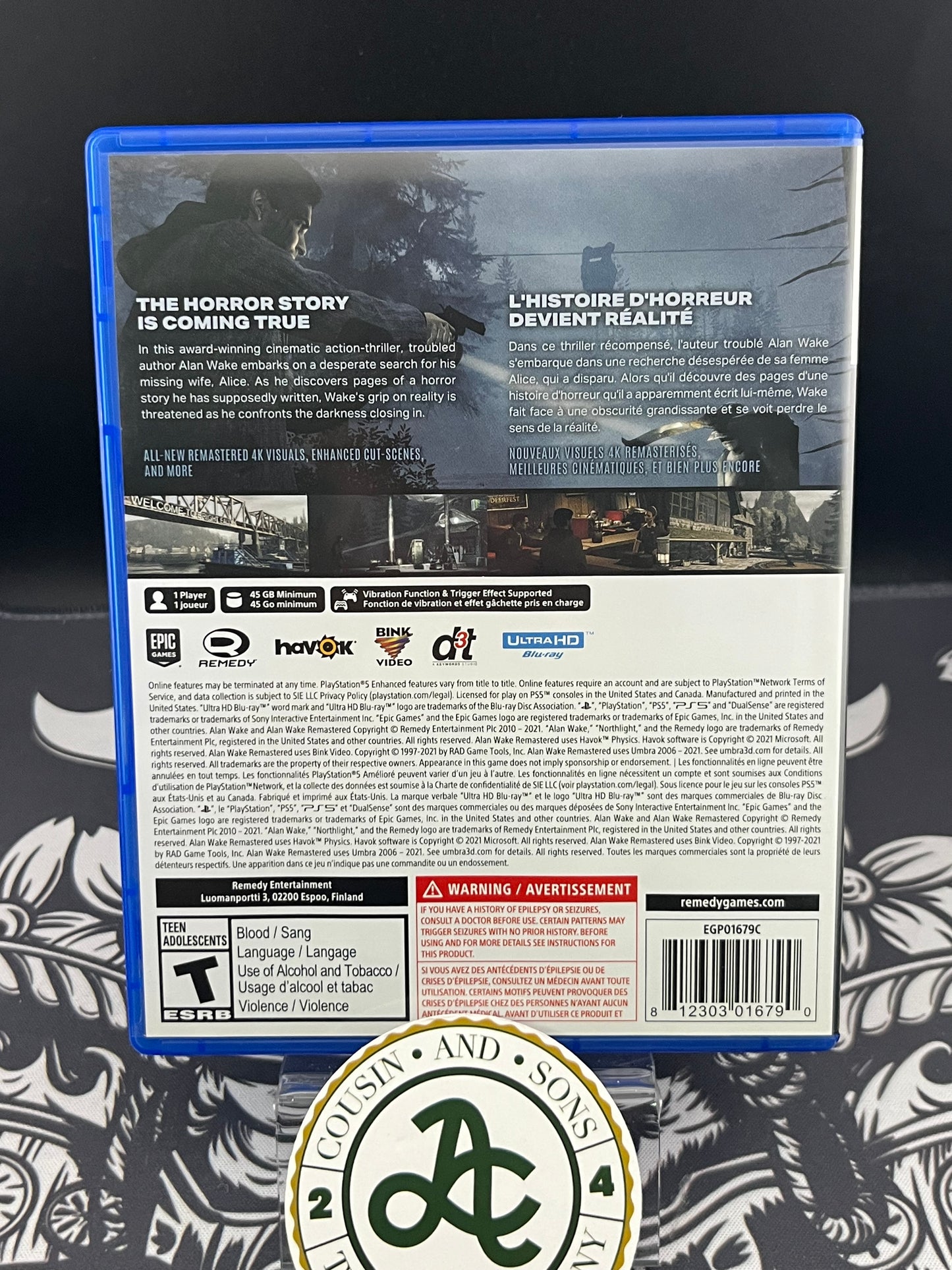 Alan Wake Remastered PS5 CIB