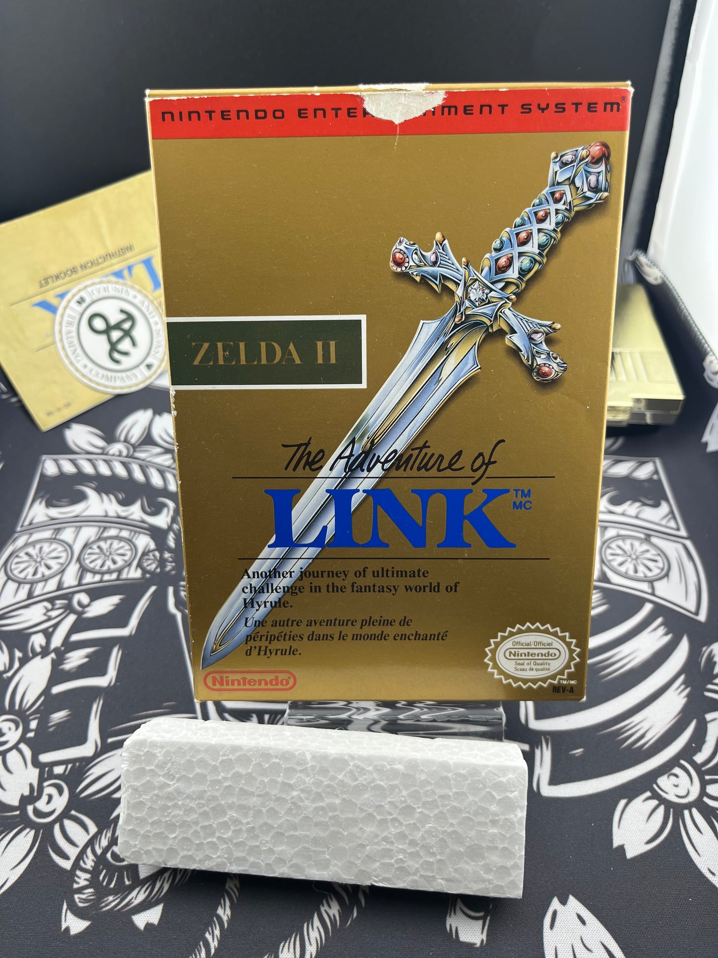 Zelda II 2 The adventure of Link almost CIB (gold cart) (missing inserts)