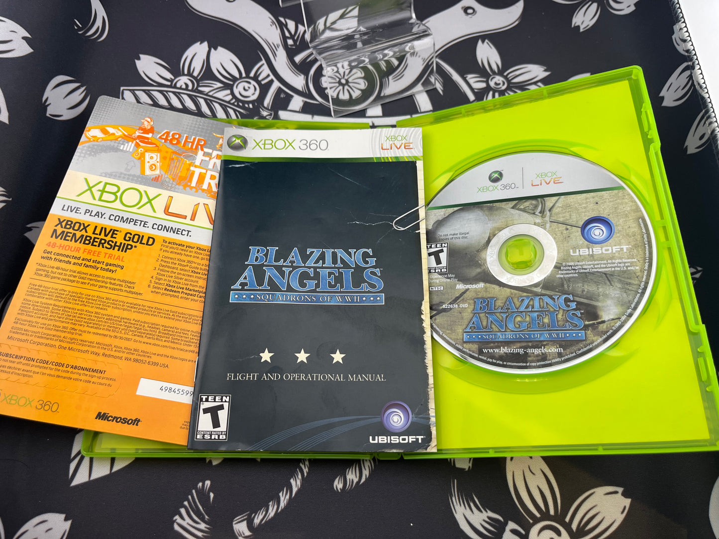 Blazing Angels Squadron of WII Xbox 360 CIB