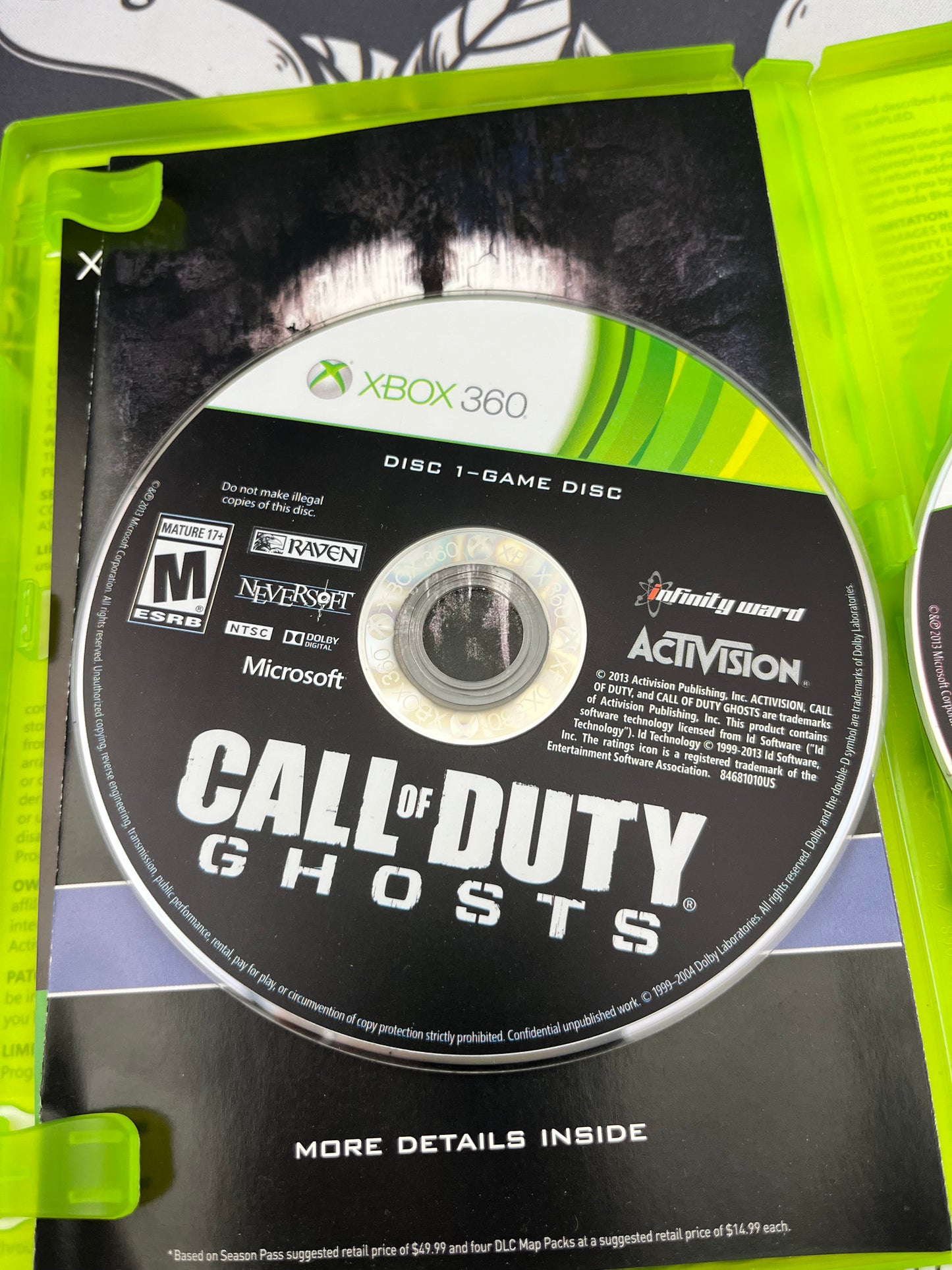Call of Duty Ghost Xbox 360 CIB