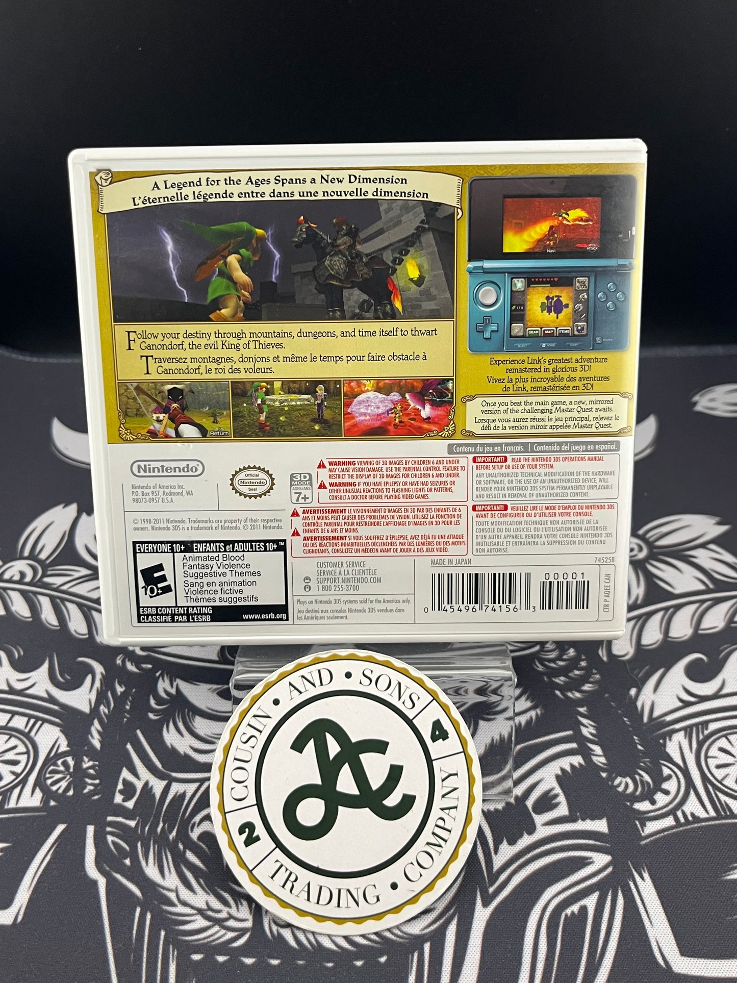 The Legend of Zelda Ocarina of Time 3D 3DS CIB