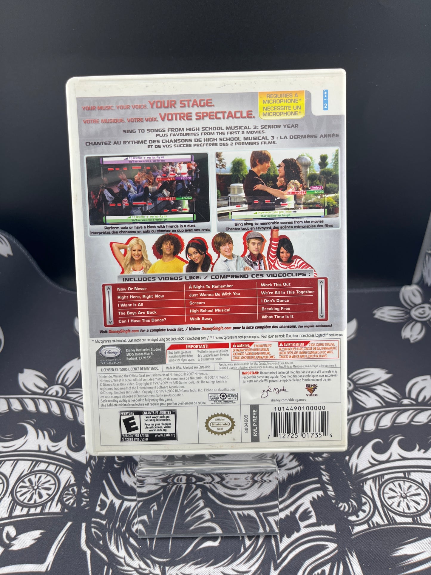 Disney Sing It High School Musical 3 Senior Year Wii CIB