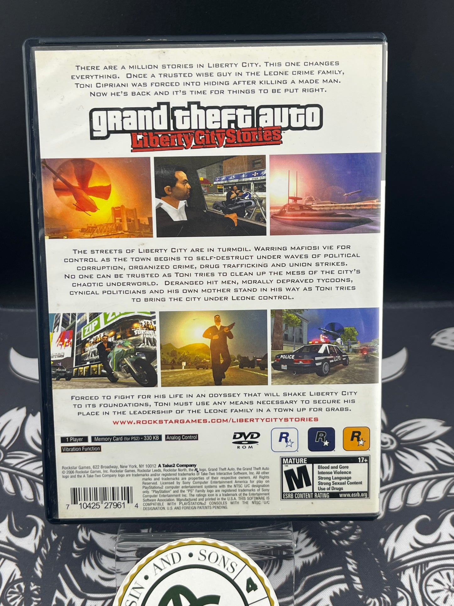 Grand Theft Auto Liberty City Stories PS2 CIB