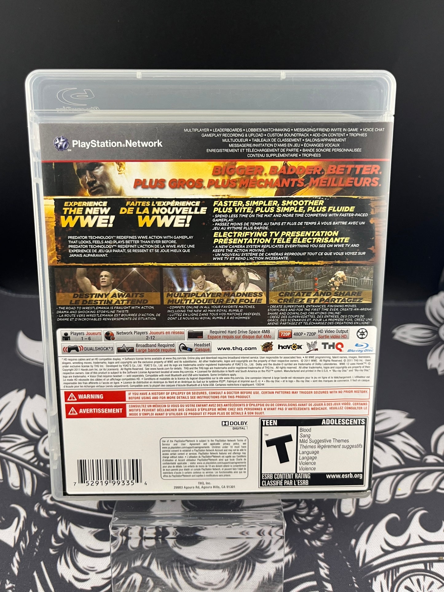 WWE 12 PS3 CIB