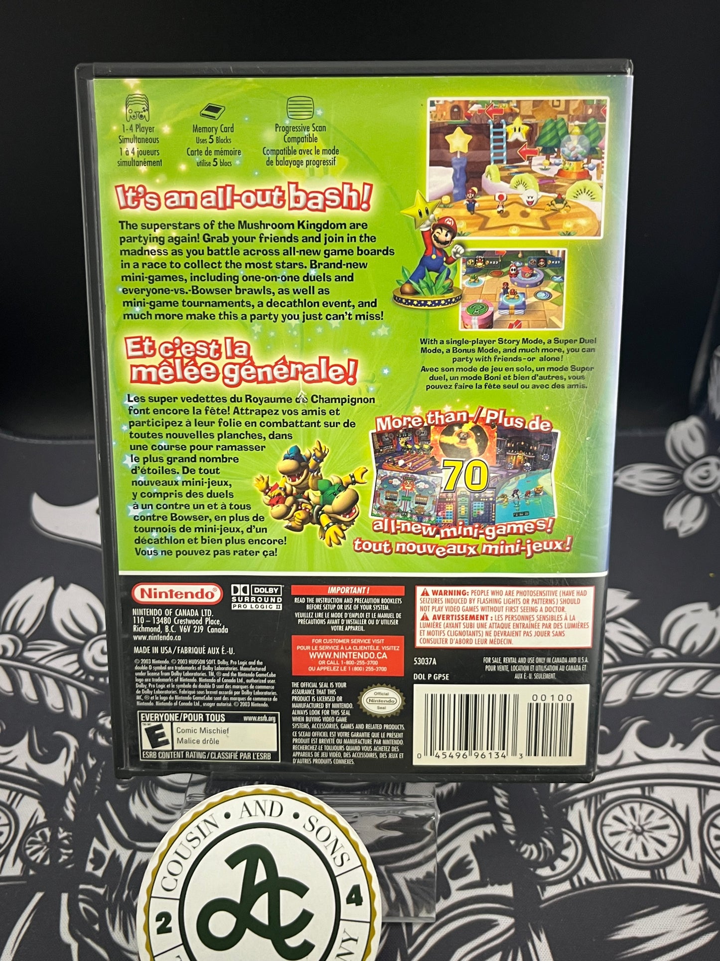 Mario Party 5 GameCube GC no manual - Game and Case Only