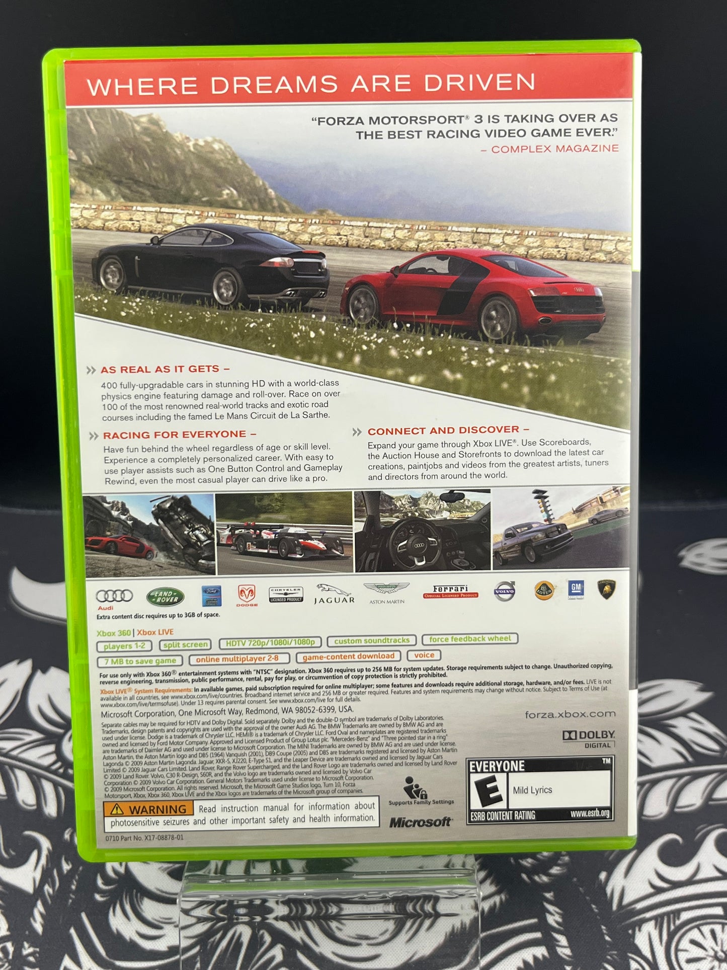 Forza Motorsport 3 Xbox 360 CIB (not for resale version)