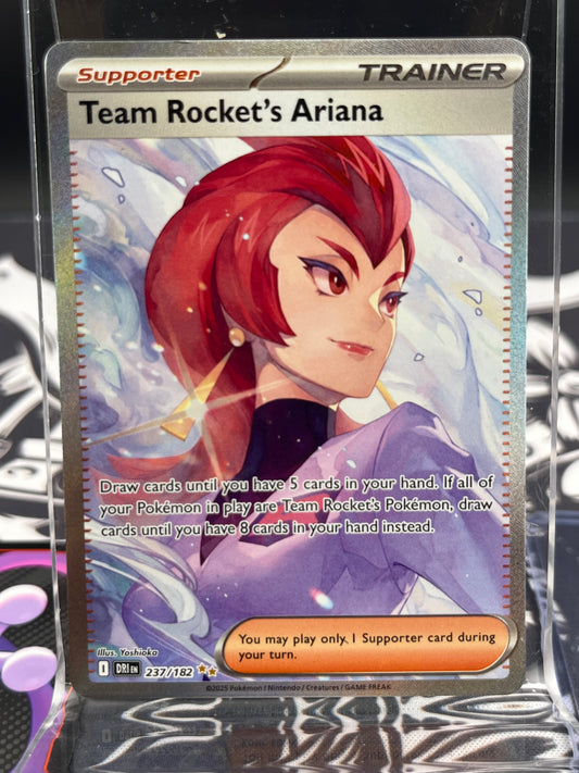 Team Rockets Ariana 237/182 SPECIAL ILLUSTRATION RARE Pokémon Destined Rivals NM