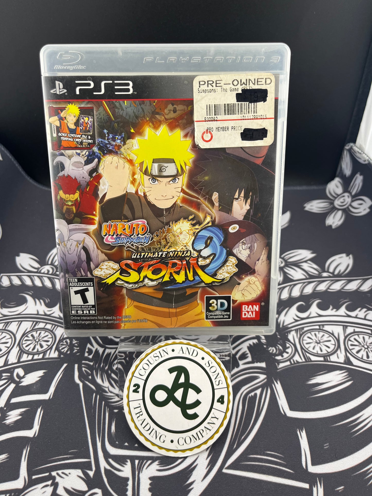 Naruto Shippuden Ultimate Ninja Storm 3 PS3 no manual