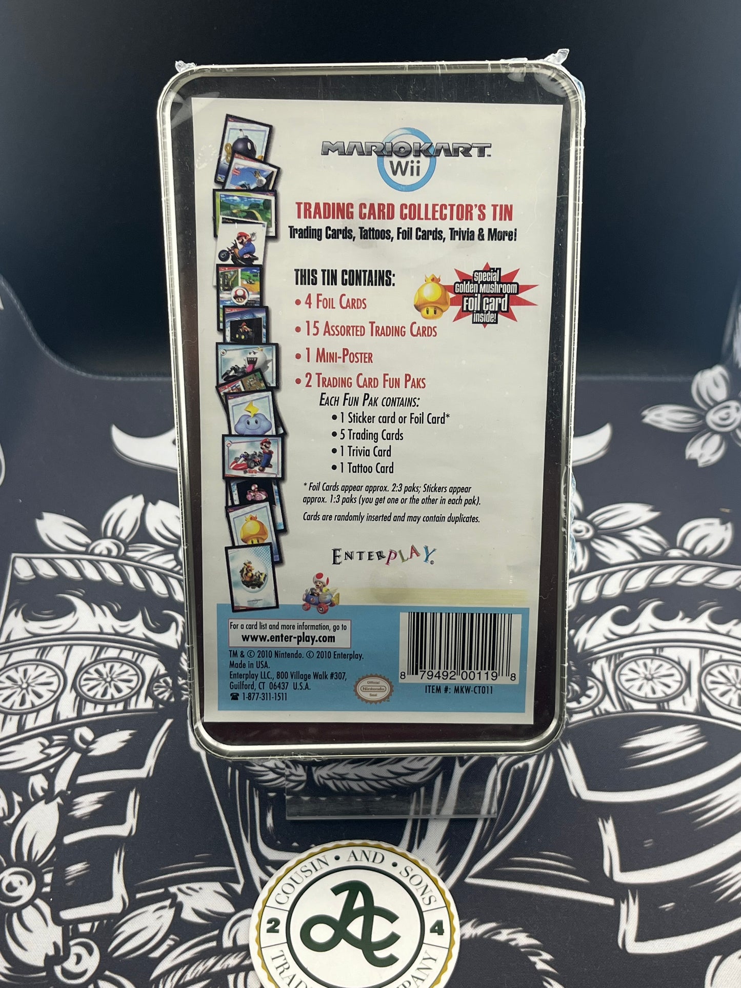 Mario Kart Wii Trading Card collector’s tin
