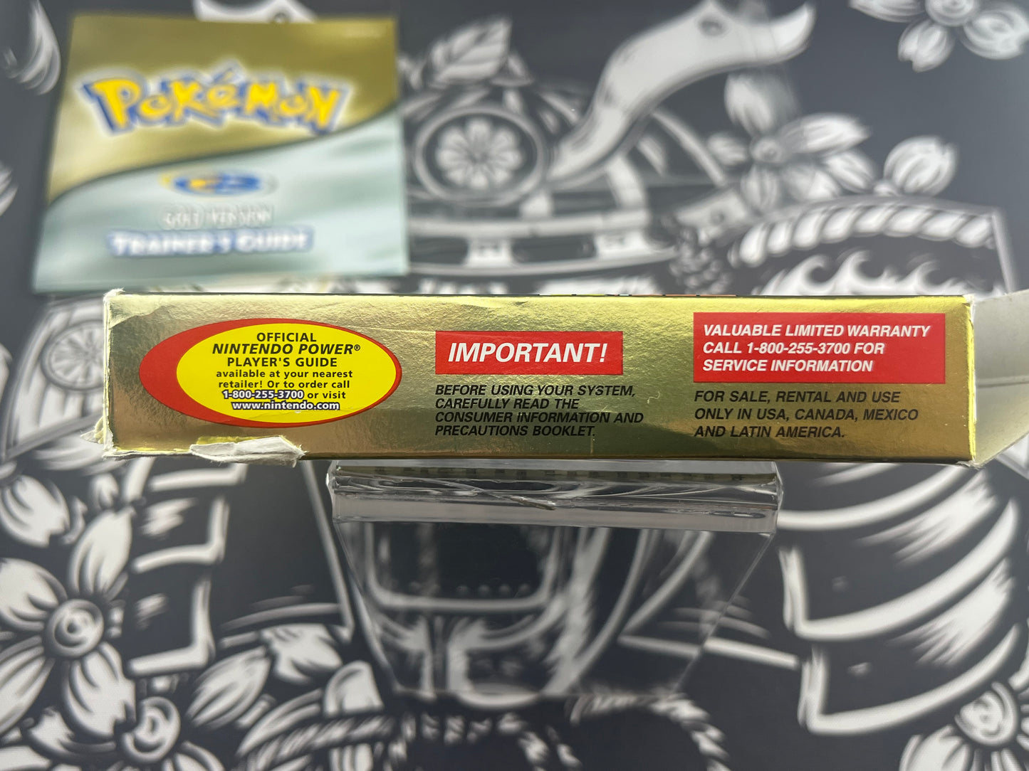 Pokémon Gold Gameboy Box Manual and Inserts Only