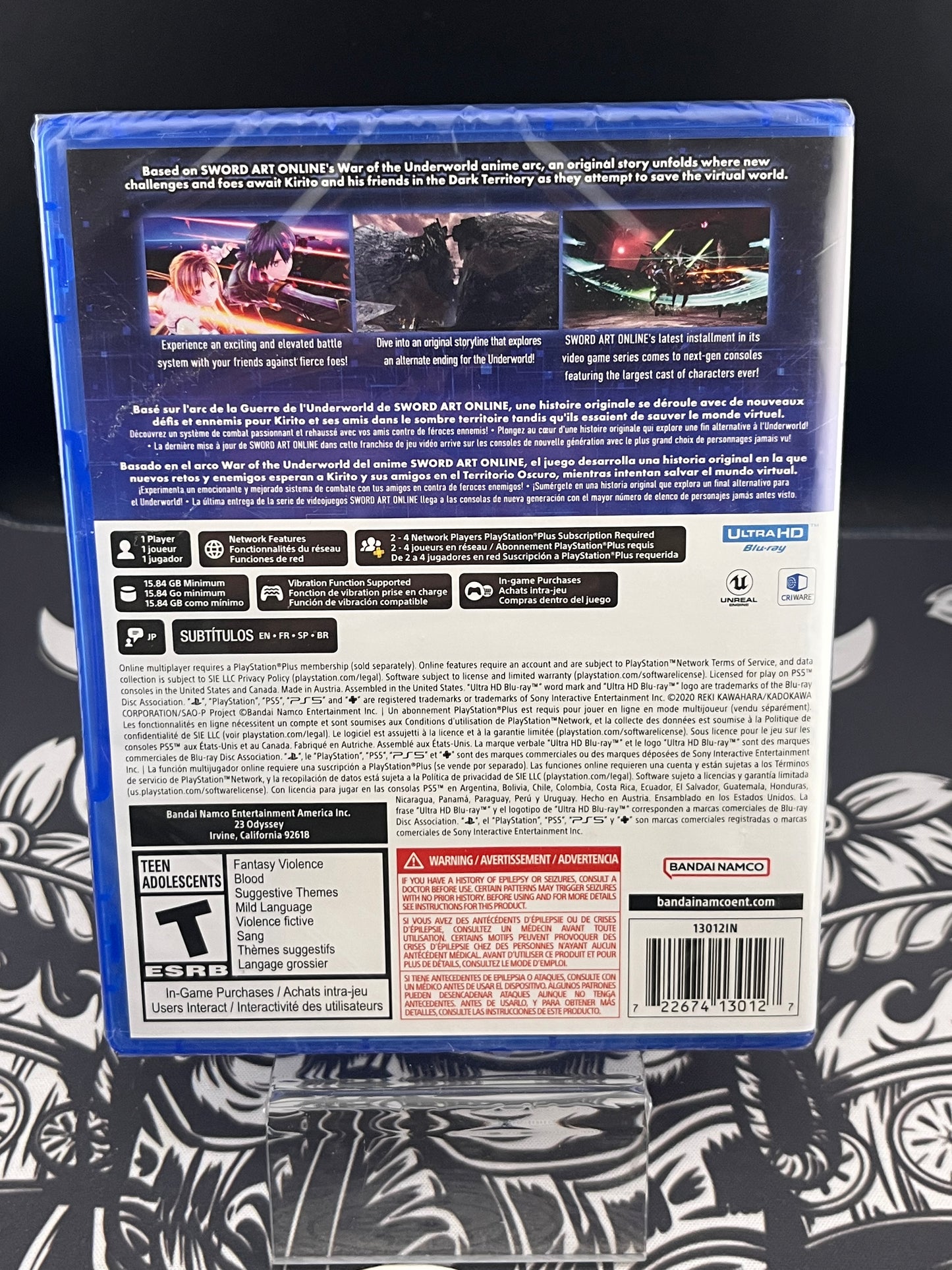 Sword Art Online last recollection ps5 BNIB