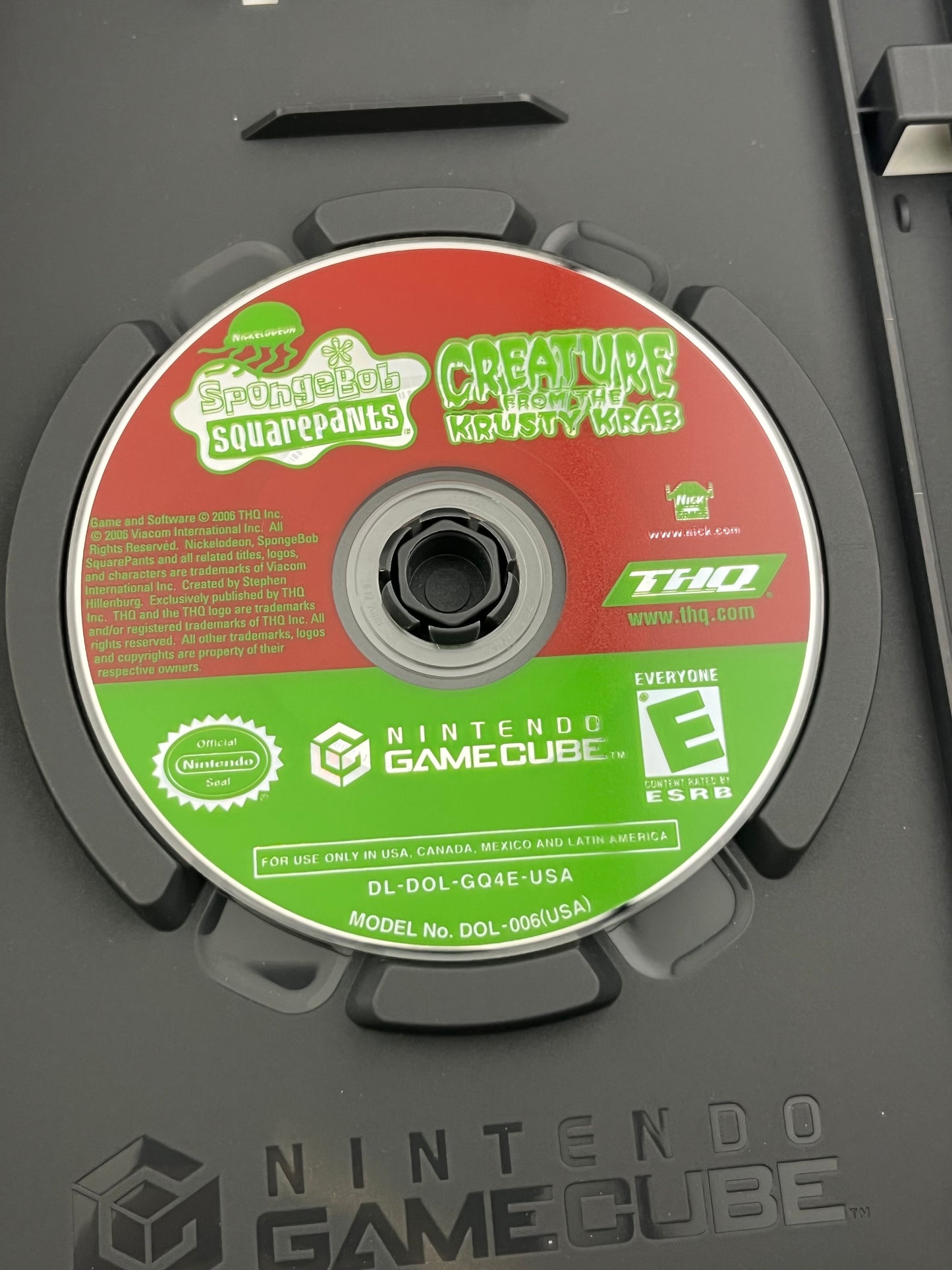 SpongeBob SquarePants Creature from The Krusty Krab GameCube CIB