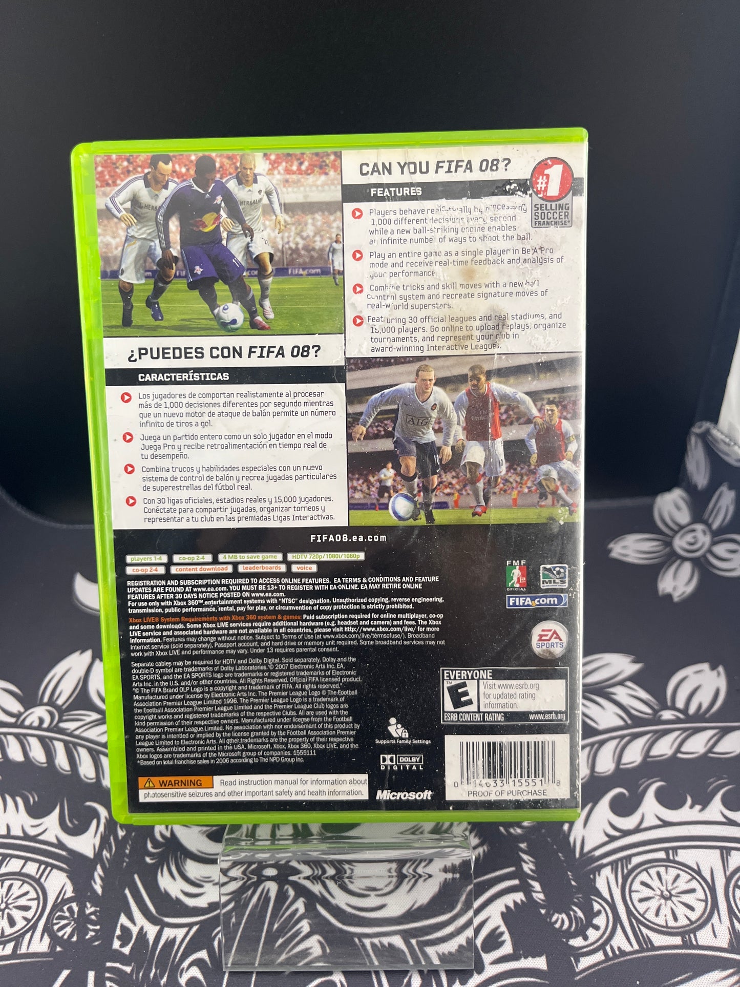 FIFA 08 Soccer Xbox360 no manual