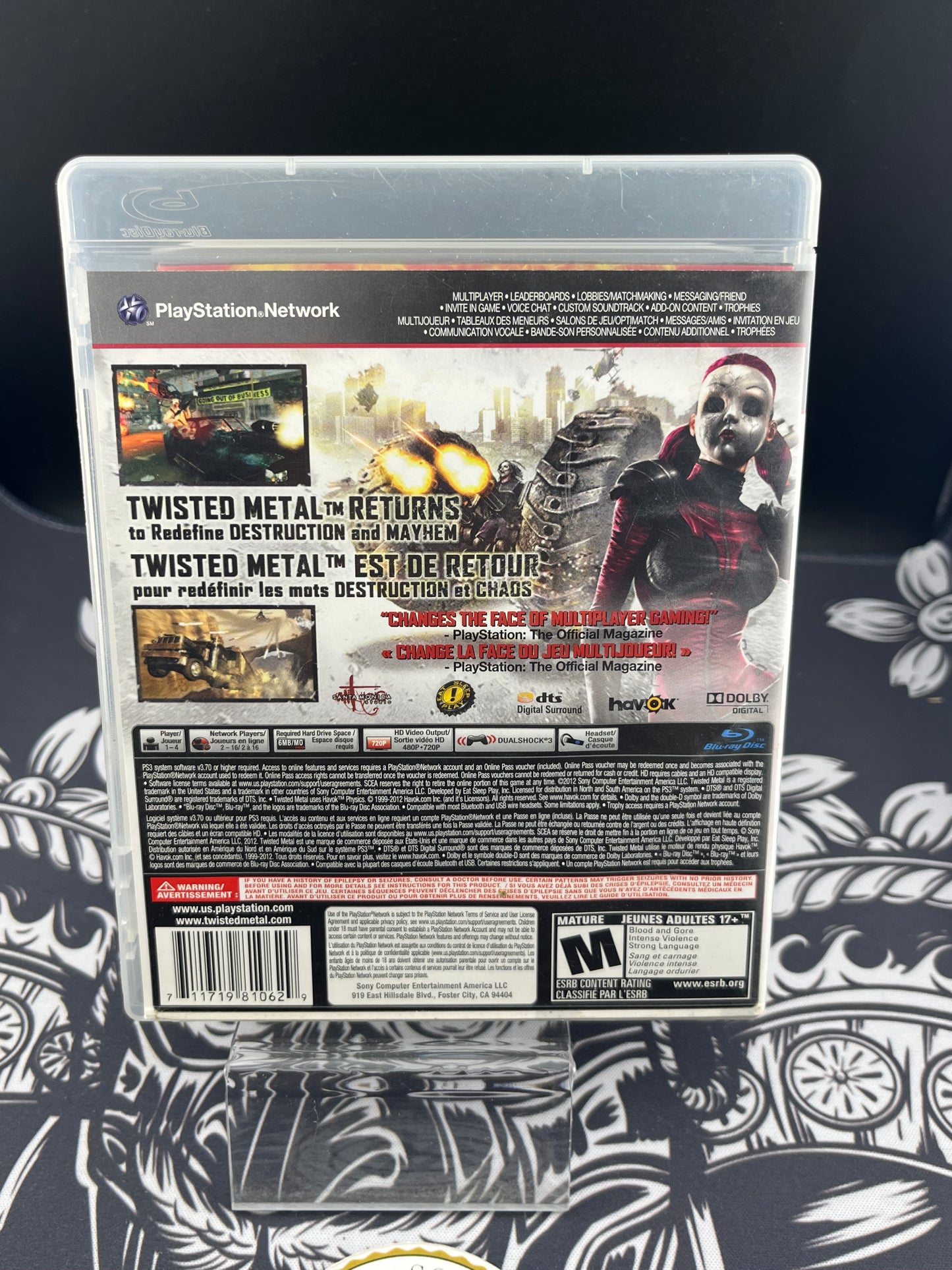 Twisted Metal Limited Edition PS3 CIB (Manual Water Damaged)