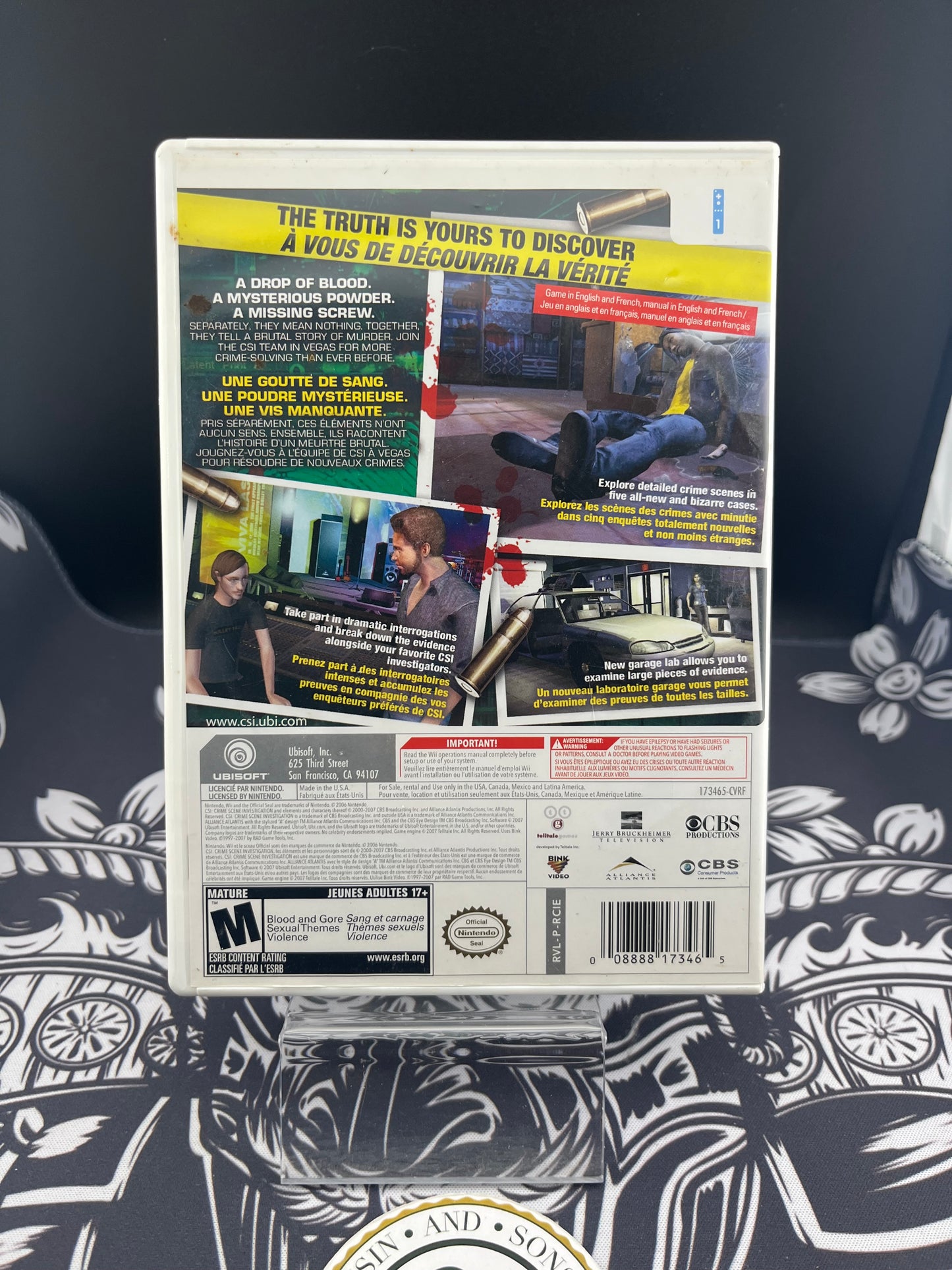 CSI Hard Evidence Wii CIB