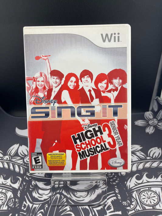 Disney Sing It High School Musical 3 Senior Year Wii CIB
