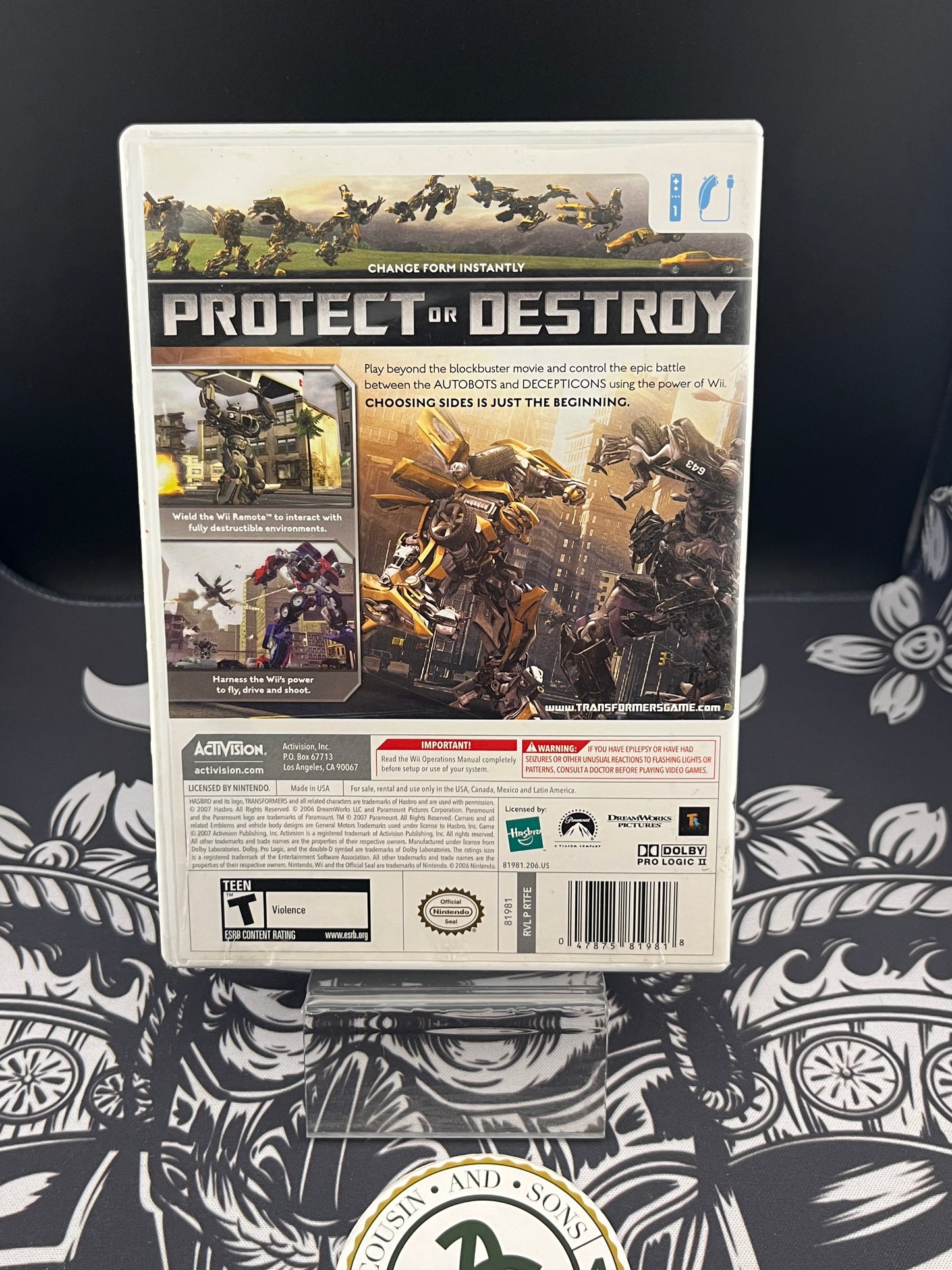 Transformers Wii Game CIB