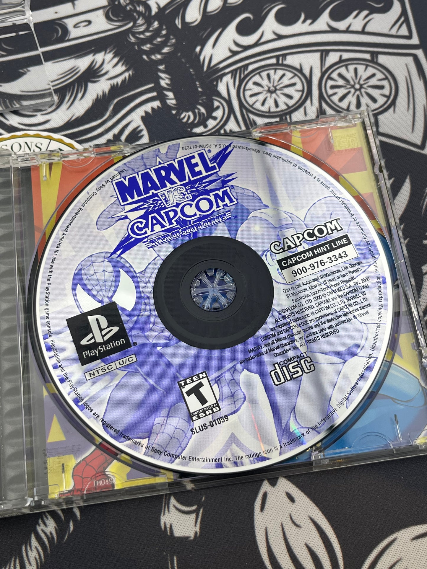 Marvel Vs Capcom Clash of Super Heroes PS1 CIB + Registration Card