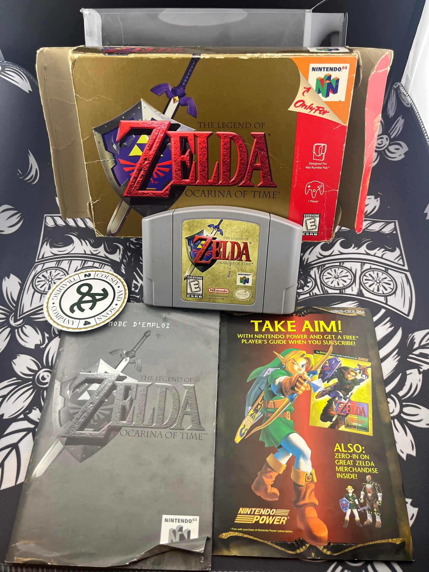 Zelda Ocarina of Time N64 CIB