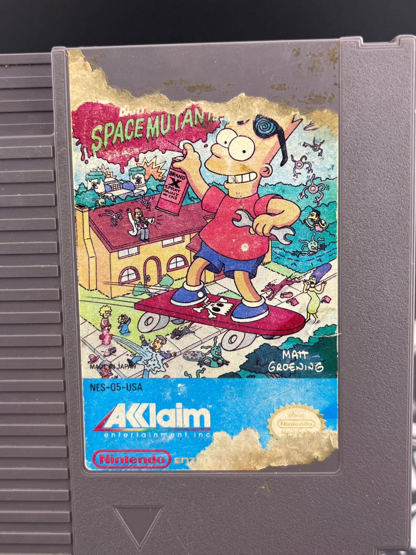 The Simpsons Bart vs The Space Mutants - NES Loose cartridge