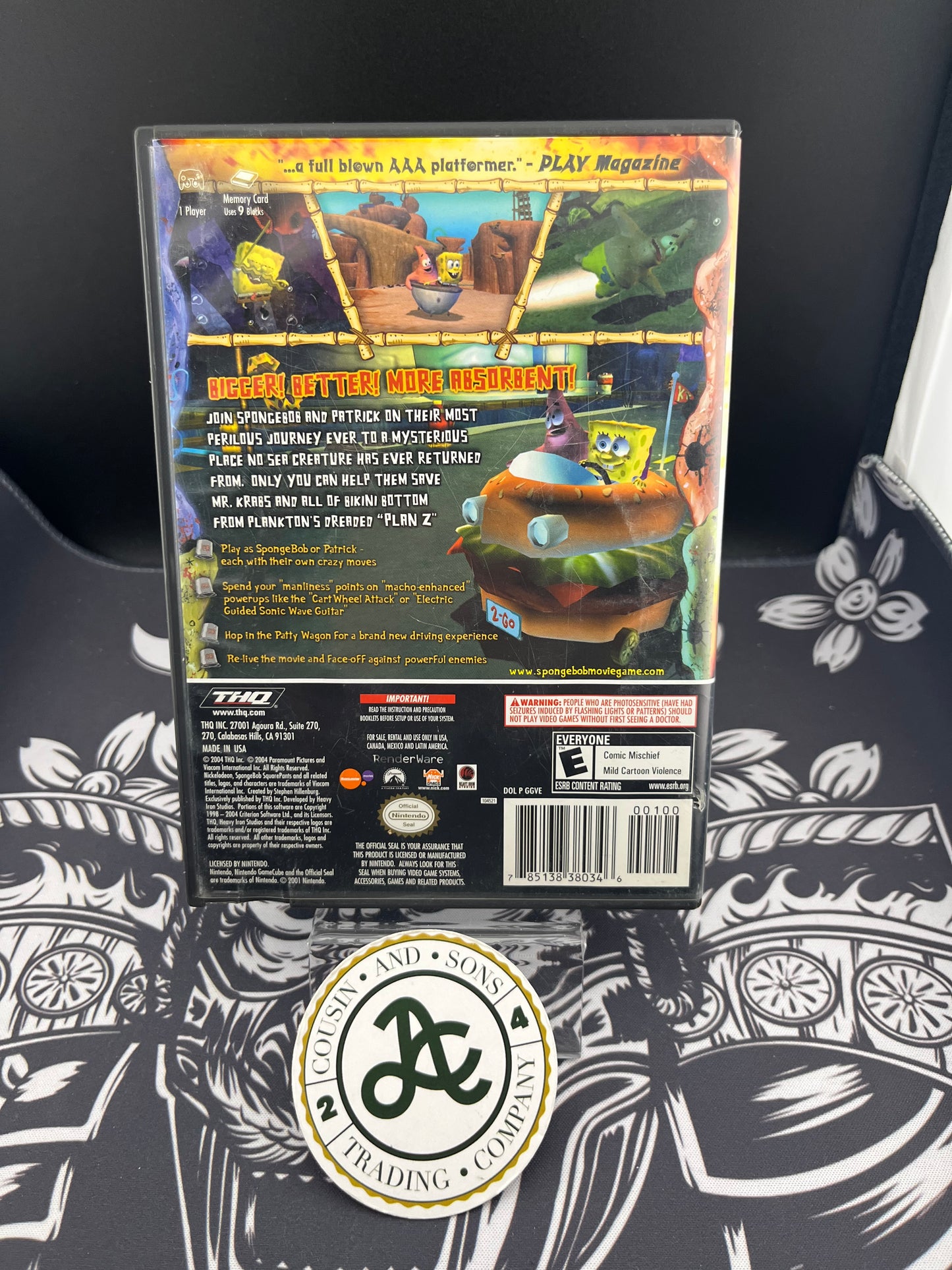 The SpongeBob SquarePants Movie GameCube No Manual