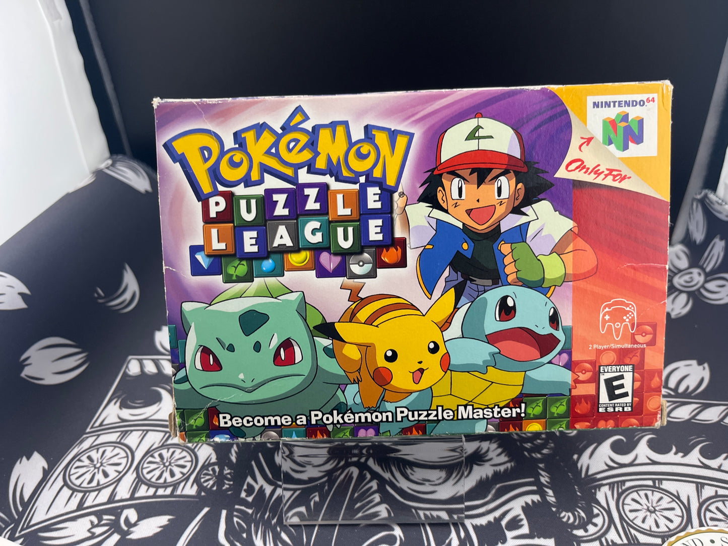 Pokémon Puzzle League N64 Box Cartridge + Insert - missing manual (Charity)