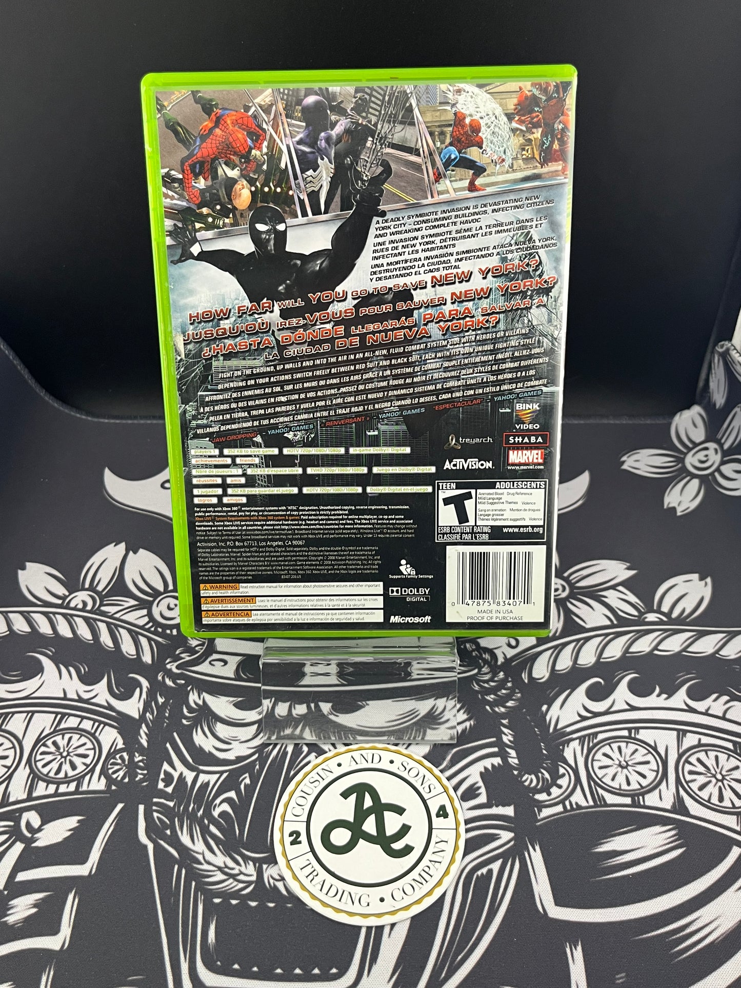 Spider-Man Web of Shadows Xbox 360 CIB