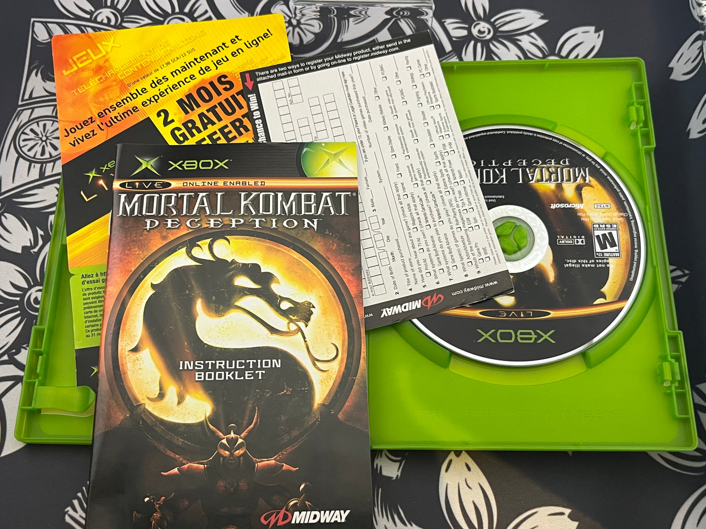 Mortal Kombat deception Xbox CIB