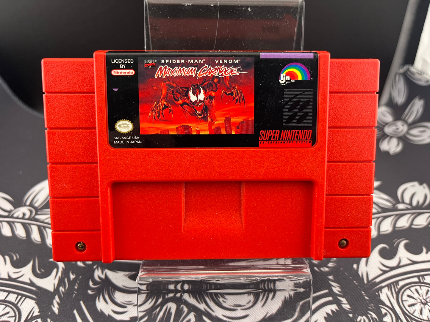 Marvel Comics Spider-Man Venom Maximum Carnage - SNES Loose Cartridge Only