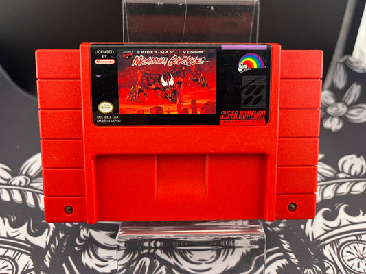 Marvel Comics Spider-Man Venom Maximum Carnage - SNES Loose Cartridge Only
