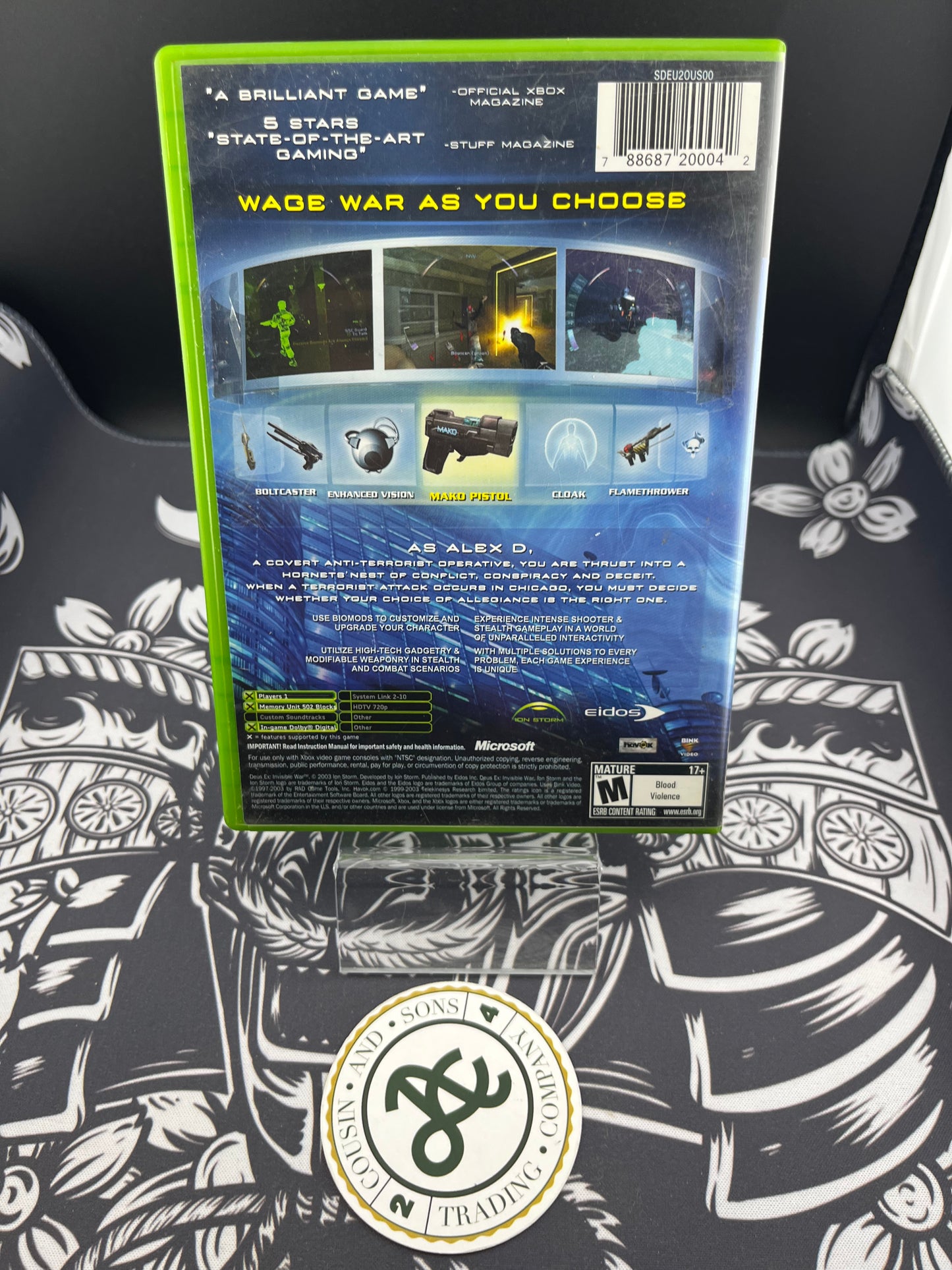 Deus EX Invisible War Xbox CIB