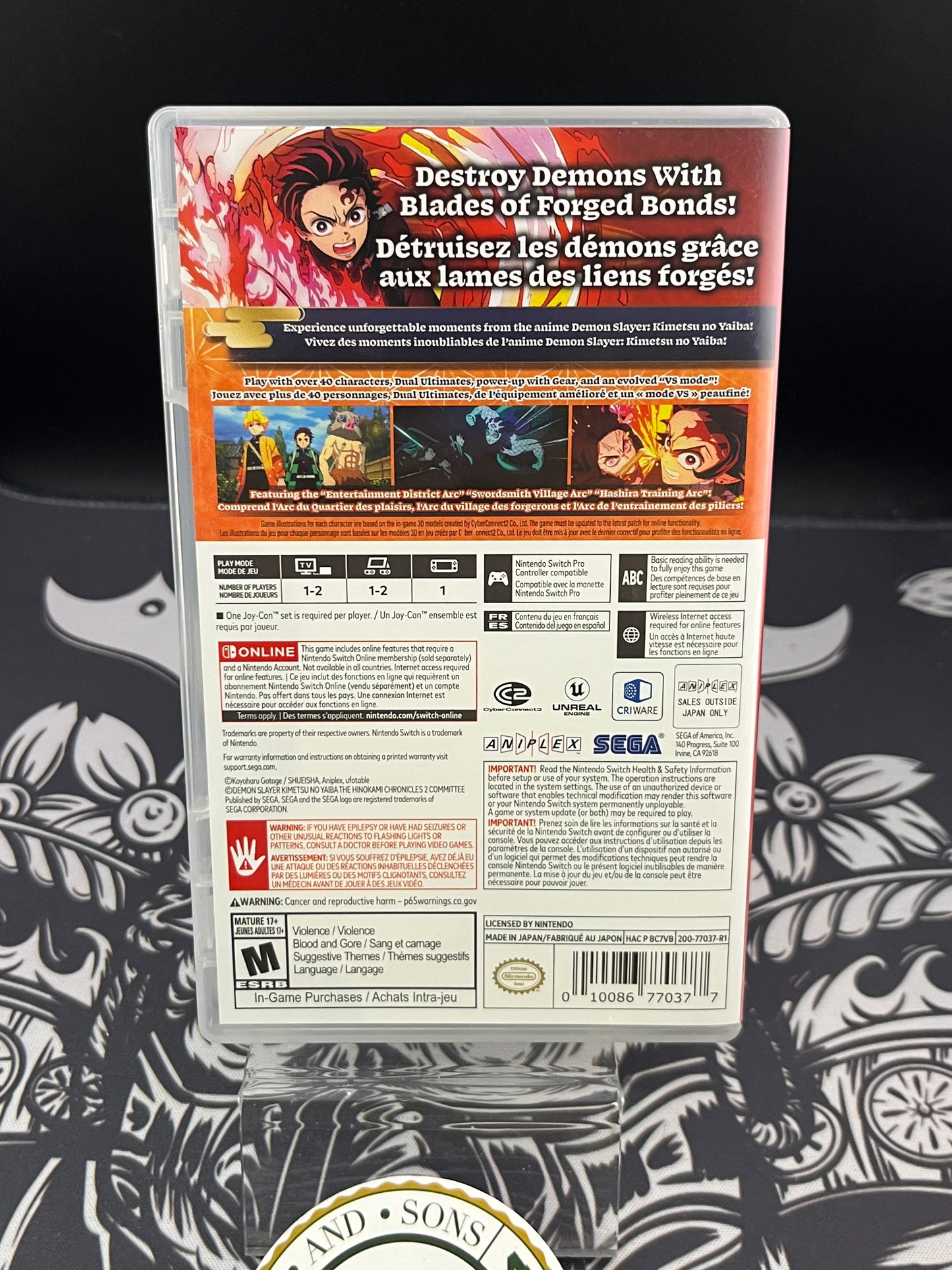 Demon Slayer 2 The Hinokami Chronicles Switch CIB