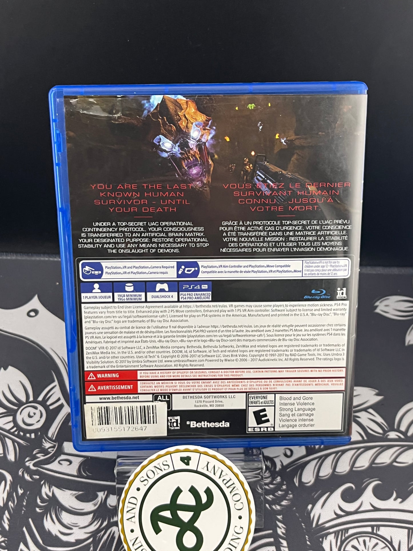 Doom VR PS4 CIB
