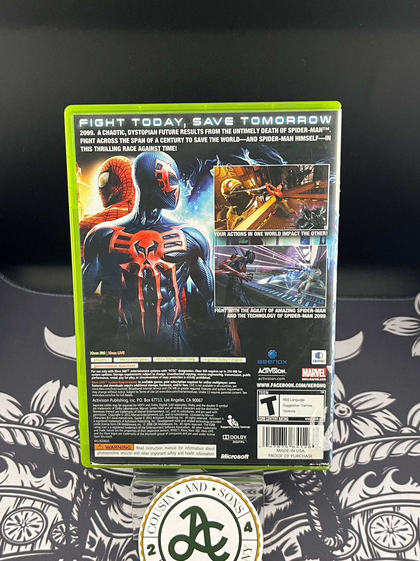 Spiderman Edge of Time  Xbox 360 CIB