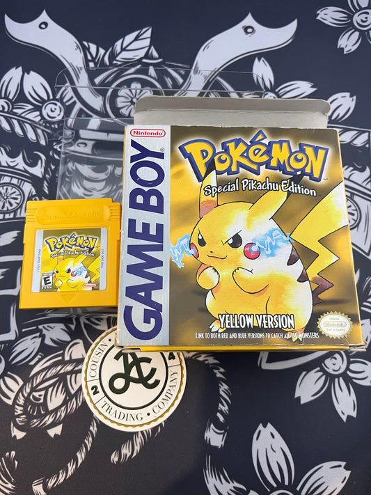 Pokémon Yellow Second Print Game and Box