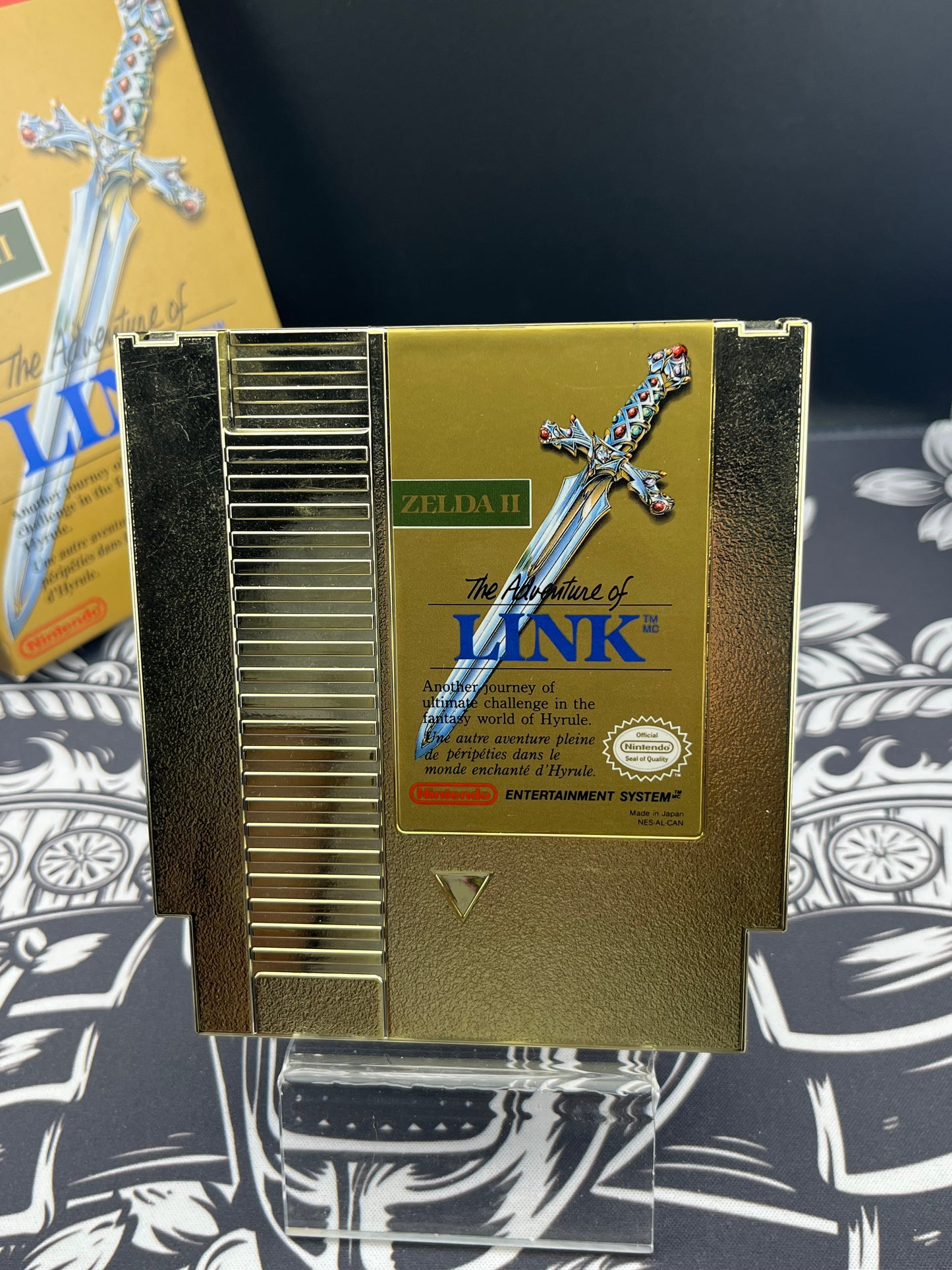 Zelda II 2 The adventure of Link almost CIB (gold cart) (missing inserts)