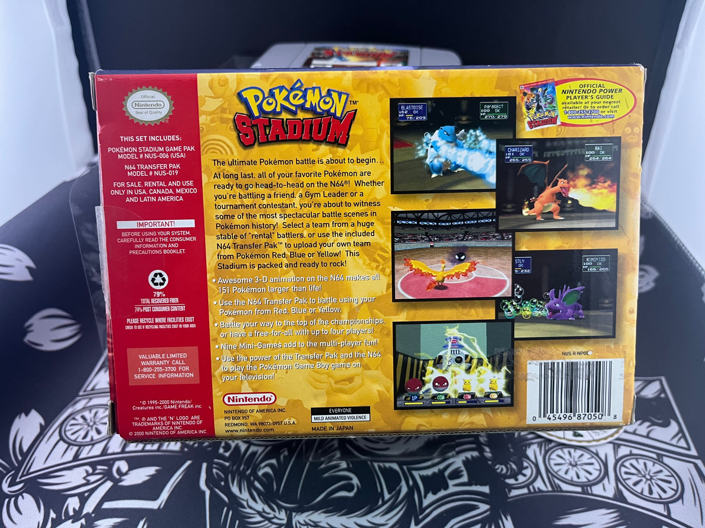Pokémon Stadium n64 Full CIB (No Tray)