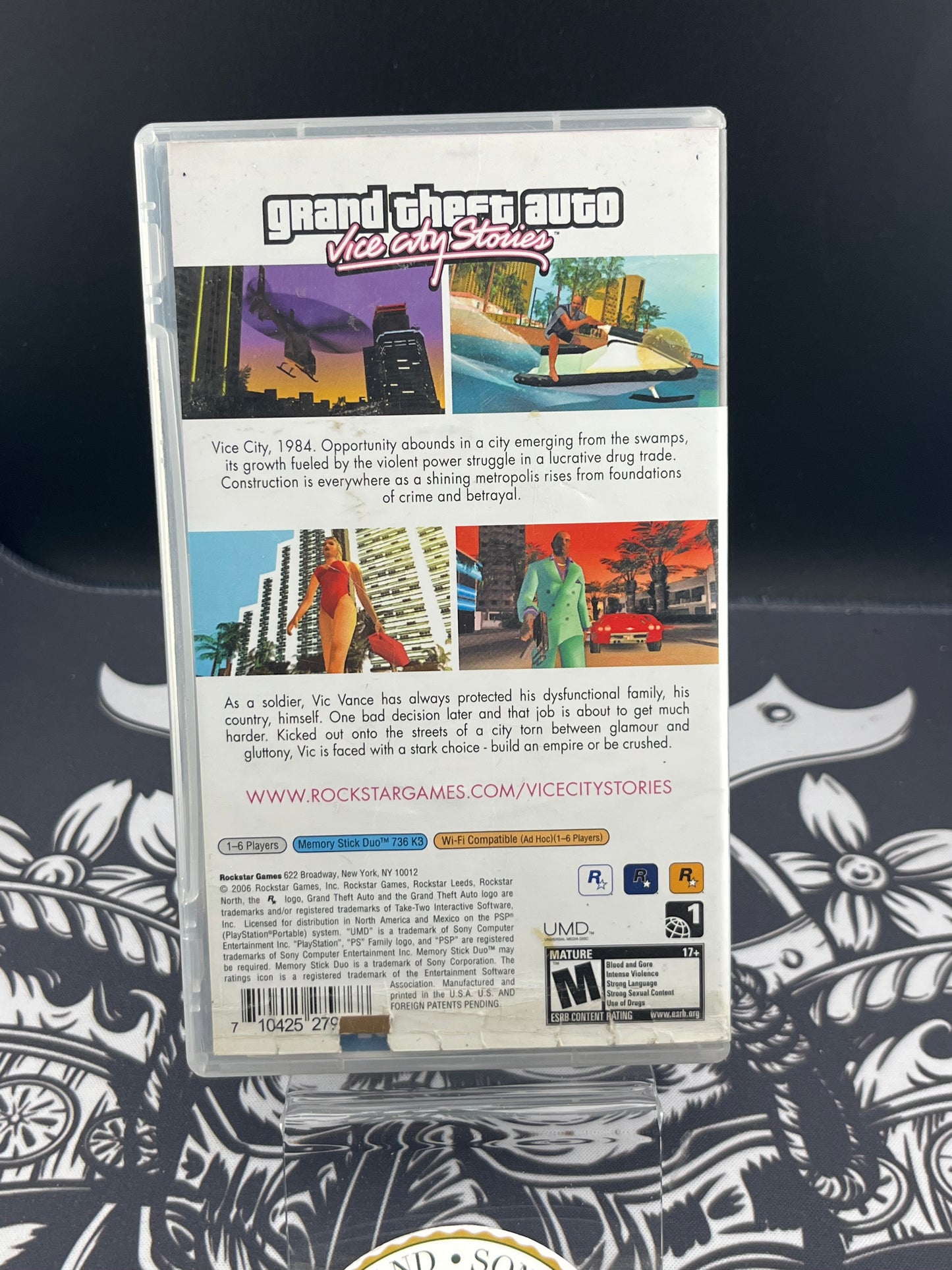 Grand Theft Auto Vice City Stories PSP - No Map - Okay condition CIB
