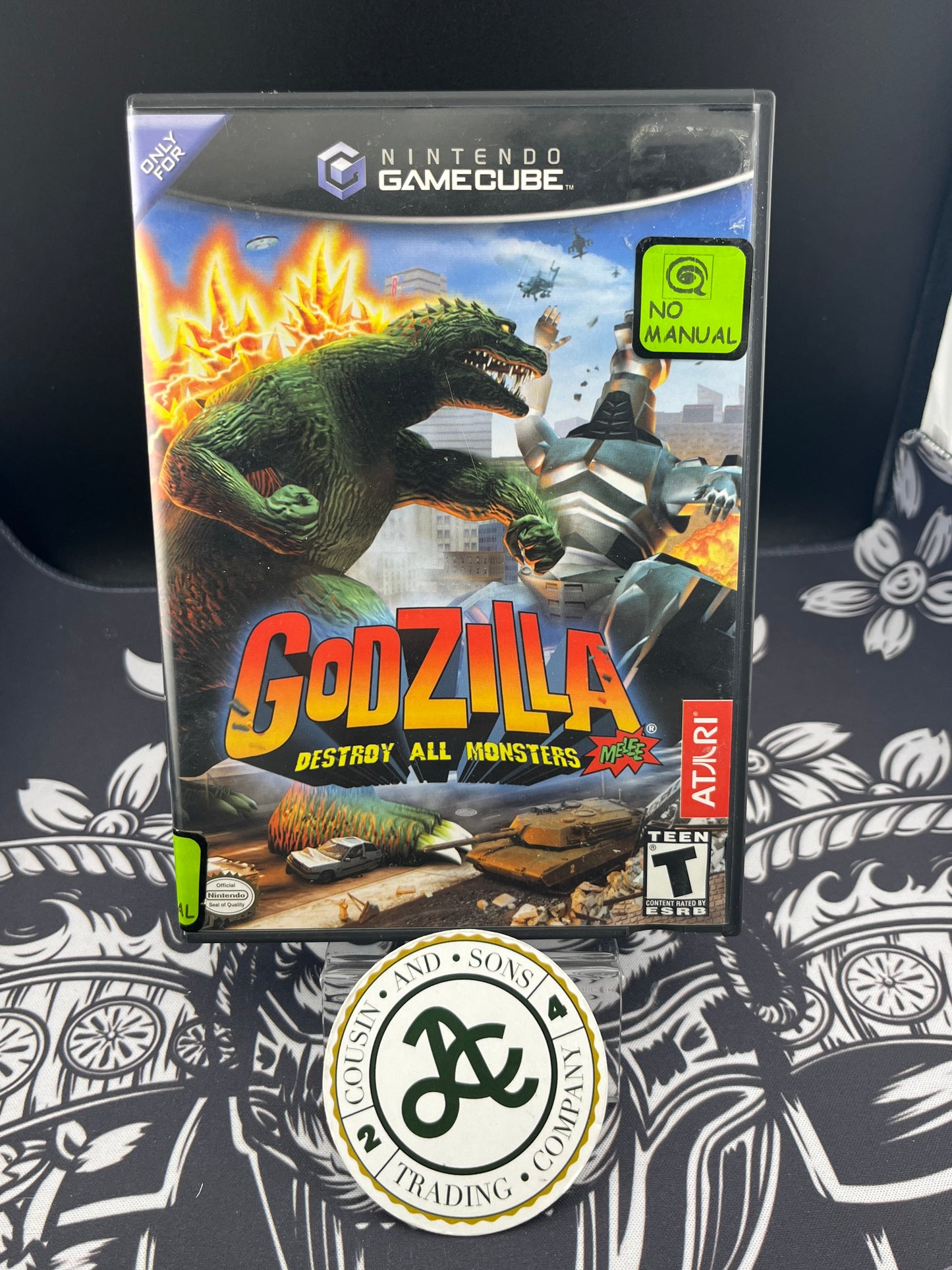 (P) Godzilla Destroy All Monsters Melee GameCube GC No Manual