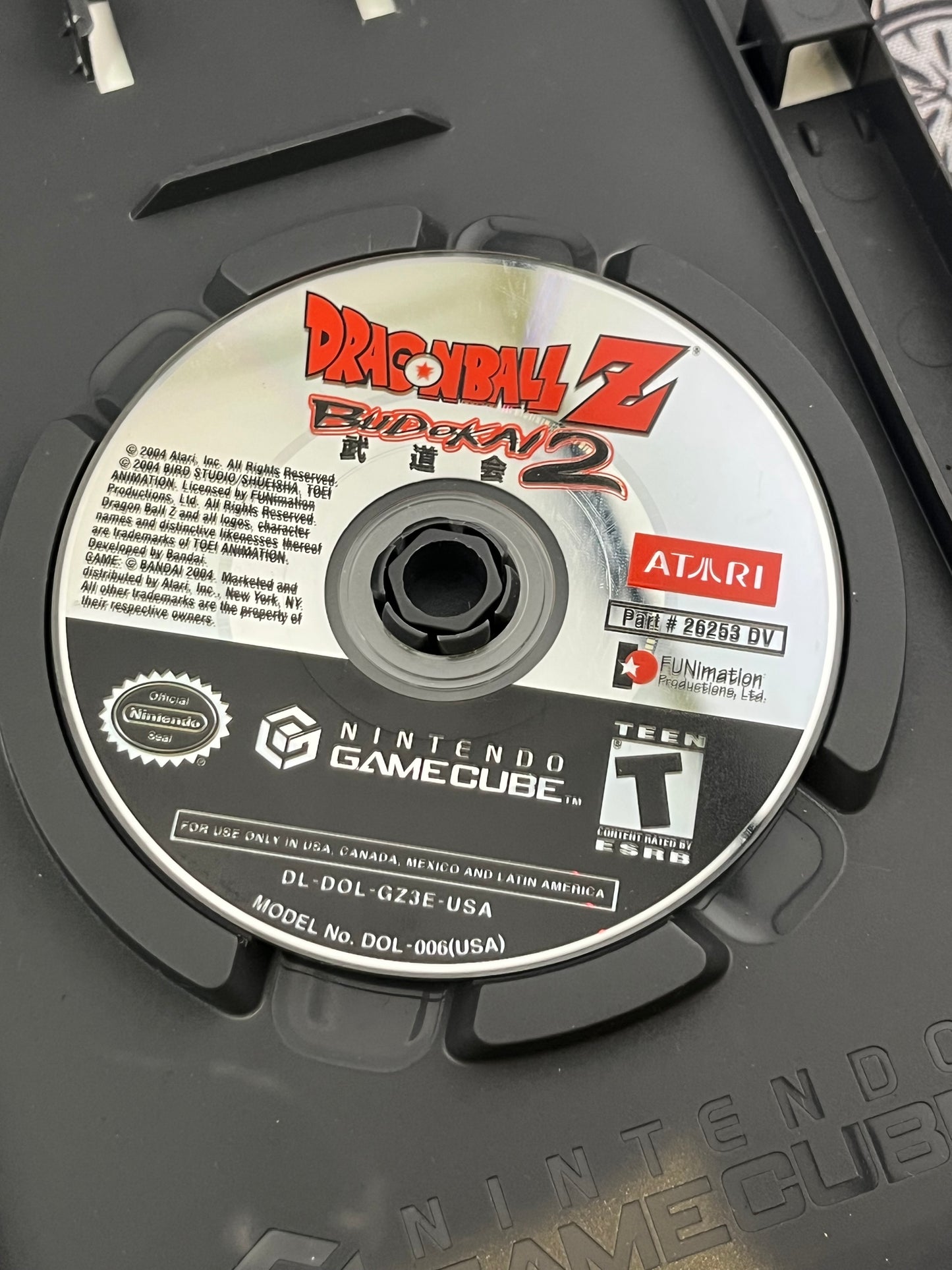 Dragonball Z Budokai 2 GameCube No Manual