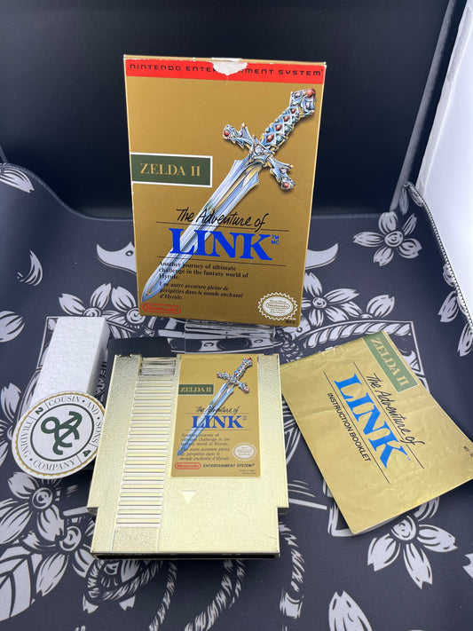Zelda II 2 The adventure of Link almost CIB (gold cart) (missing inserts)