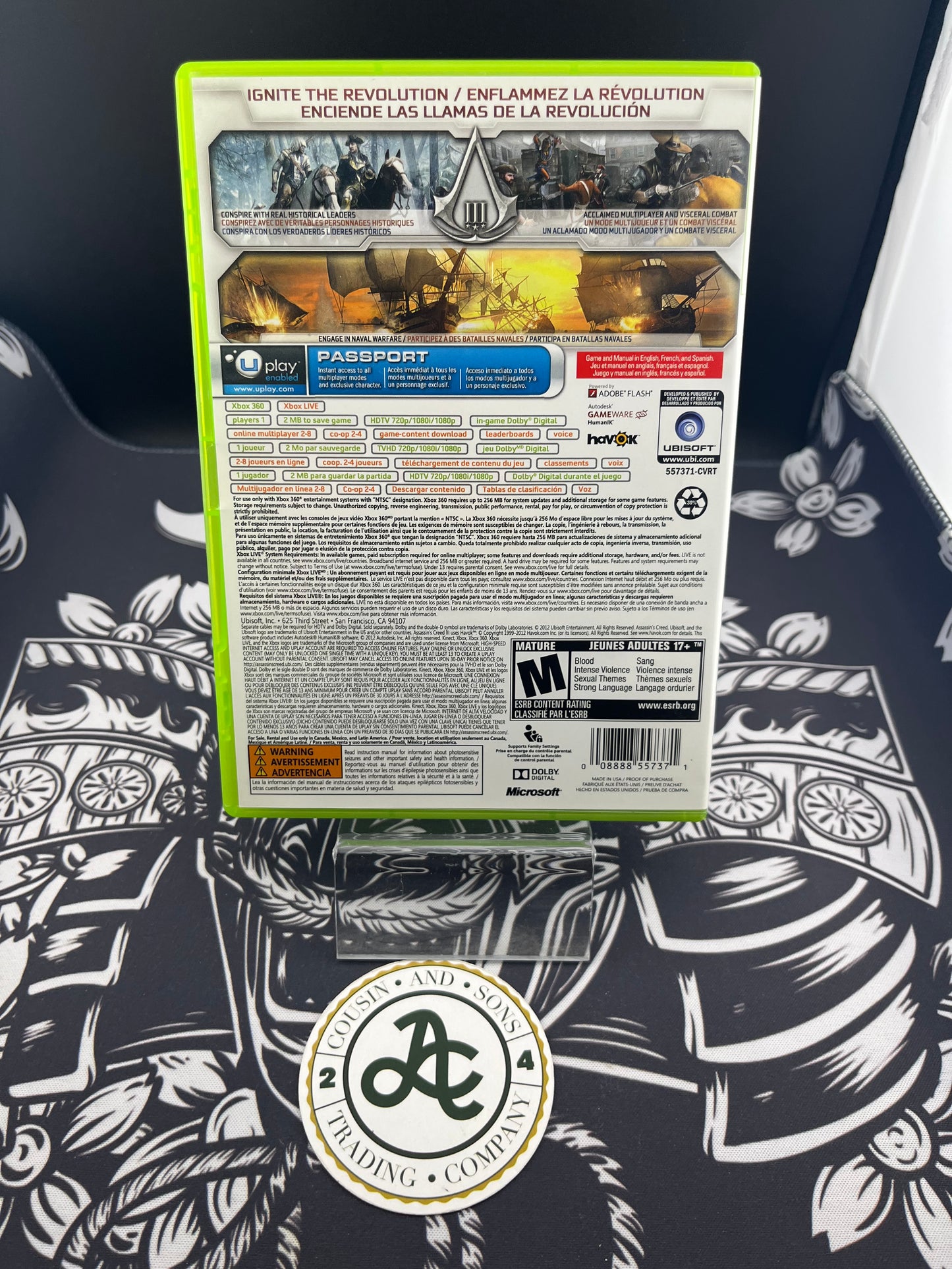 Assassins Creed 3 Xbox 360 CIB