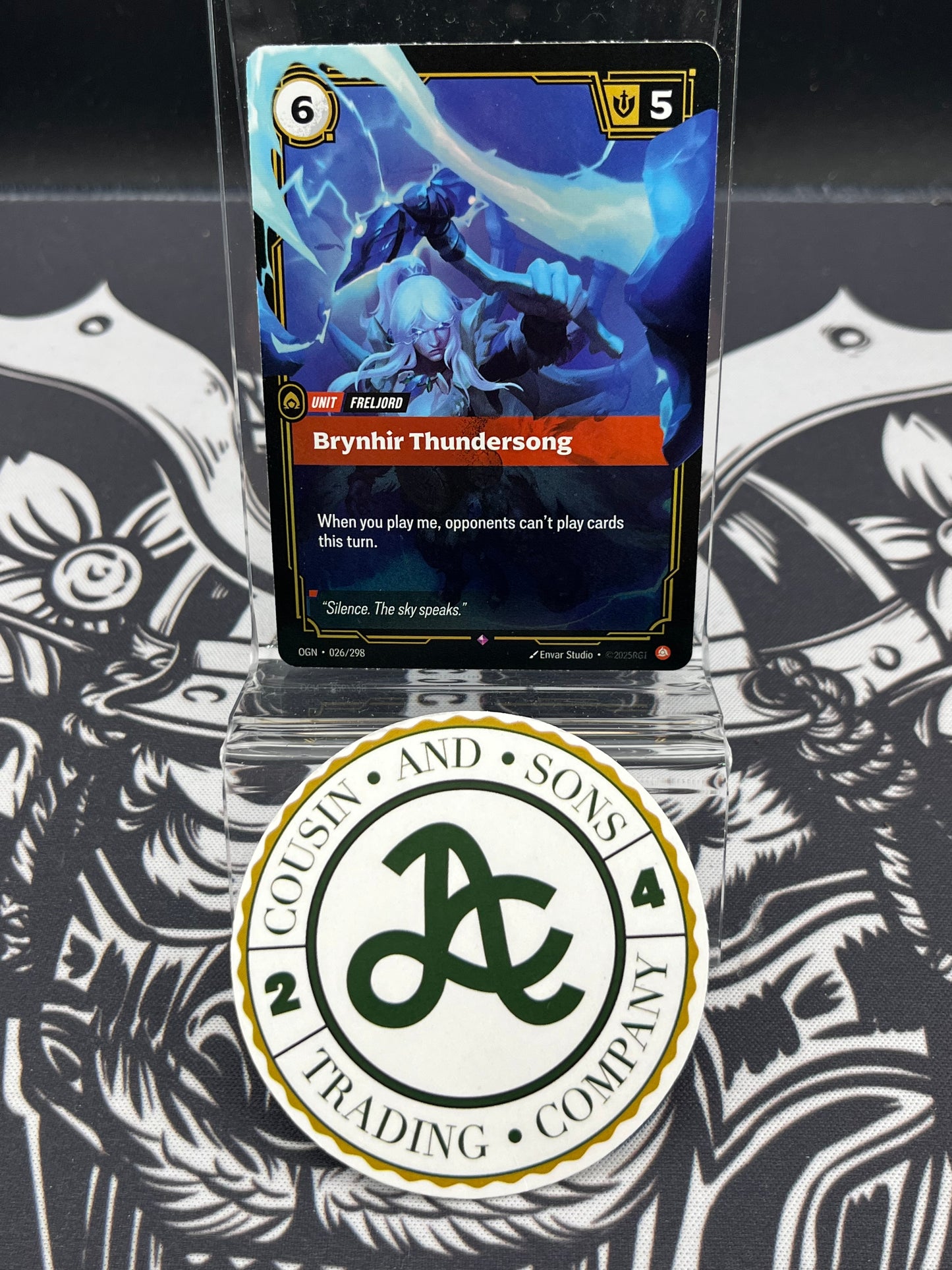 Riftbound - Origins Brynhir Thundersong #026/298 Rare NM Foil