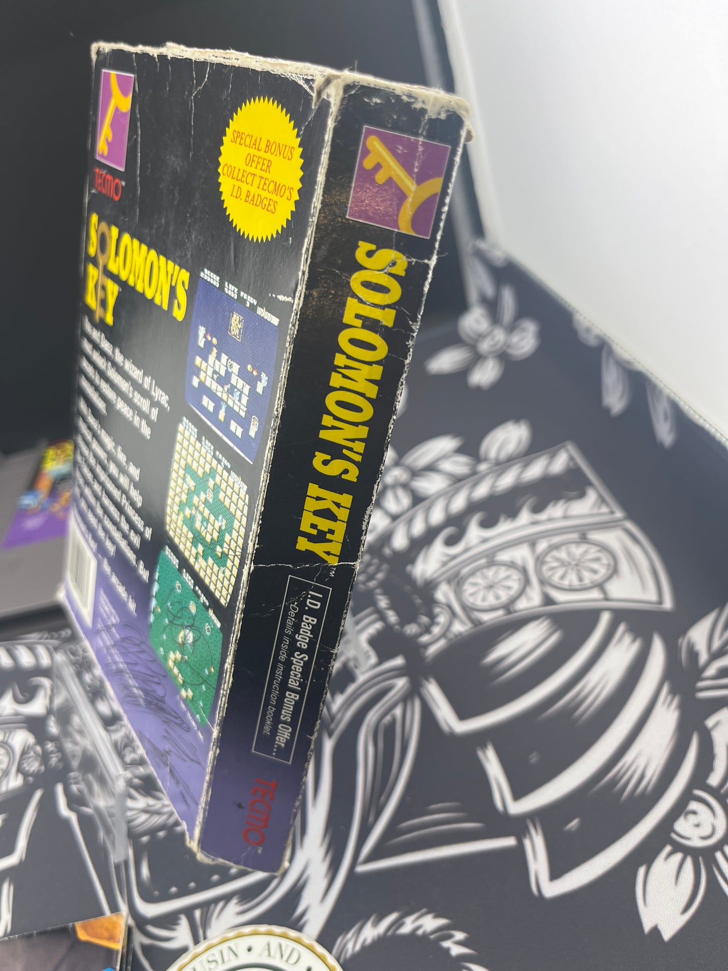 Solomon’s Key NES - Box, manual, Cartridge (broken box)