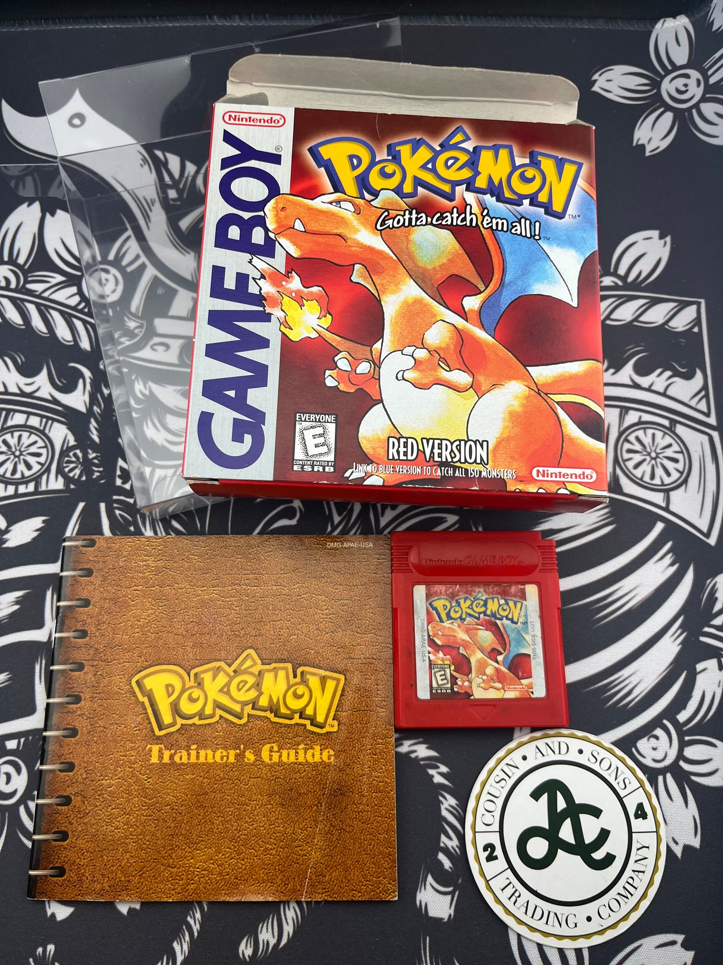 Pokémon Red First Print Gameboy Box Game and Manual