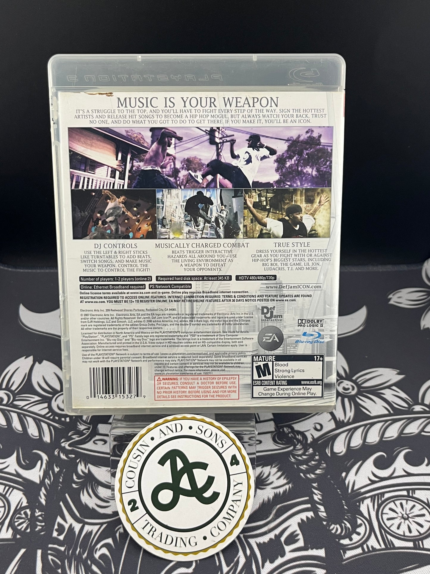 Def Jam Icon PS3 No Manual